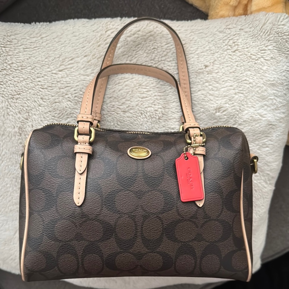 COACH Peyton Signature Bennett Mini Satchel